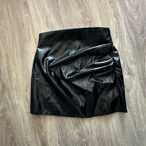 ZARA leather skirt size small